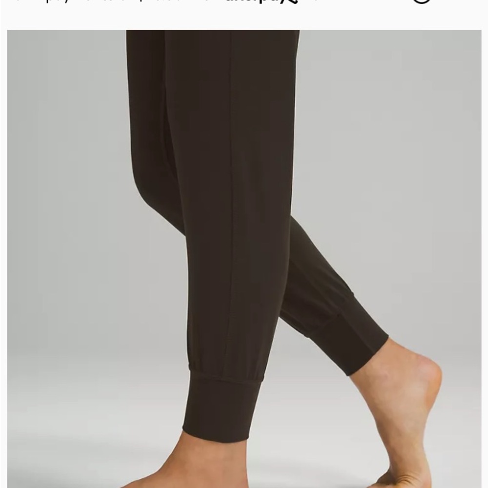 Lululemon black align high rise long length jogger (never worn)